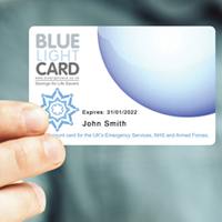 card blue light discounts street nhs service