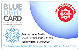 Blue Light Card Fire Service Discounts